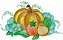 Matriz Bordado Arranjo De Frutas Lindo - Imagem 1