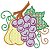 Matriz Bordado Frutas Bordados Lindos - Imagem 1