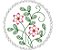 Matriz Bordado Flor Com Moldura Delicada - Imagem 3