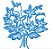 Matriz Bordado Floral Azul - Imagem 7