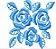 Matriz Bordado Floral Azul - Imagem 9