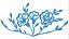 Matriz Bordado Floral Azul - Imagem 8