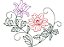 Matriz Bordado Floral Contorno Delicado - Imagem 6