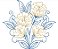 Matriz Bordado Floral Contorno Delicado - Imagem 3