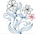 Matriz Bordado Floral Contorno Delicado - Imagem 4