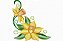 Matriz Bordado Flores Amarelas Rippled - Imagem 2