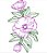Matriz Bordado Flores Contorno - Imagem 4