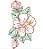 Matriz Bordado Flores Contorno - Imagem 8