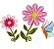 Matriz Bordado Flores Lindas Flores Rippled Grandes - Imagem 3