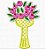 Matriz Bordado Flores No Vaso - Imagem 9