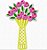 Matriz Bordado Flores No Vaso - Imagem 10