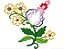 Matriz Bordado Aplique Floral Lindo - Imagem 3