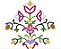 Matriz Bordado Aplique Floral Lindo - Imagem 4