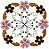 Matriz Bordado Circulo Floral - Imagem 2