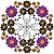 Matriz Bordado Circulo Floral - Imagem 3