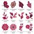 Matriz Bordado Conjunto Aplique Floral Divino - Imagem 3