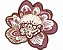 Matriz Bordado Conjunto Aplique Floral Divino - Imagem 1