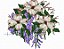 Matriz Bordado Conjunto Floral Delicado - Imagem 4