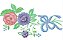 Matriz Bordado Conjunto Floral Romance - Imagem 4