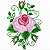 Matriz Bordado Conjunto De Rosas Delicadas - Imagem 5