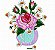 Matriz Bordado Conjunto De Rosas Delicadas - Imagem 9