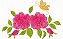 Matriz Bordado Rosa Delicada - Imagem 1