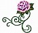Matriz Bordado Rosa Linda - Imagem 8