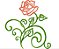 Matriz Bordado Rosas Contorno - Imagem 4