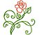 Matriz Bordado Rosas Contorno - Imagem 6