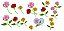Matriz Bordado Rosas Delicadas - Imagem 1