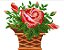 Matriz Bordado Rosas E Folhas - Imagem 8