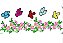 Matriz Bordado Barrado E Borda Floral - Imagem 1