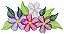 Matriz Bordado Conjunto Flores Rippled - Imagem 5