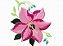 Matriz Bordado Conjunto Hibiscos Lindos - Imagem 3