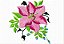 Matriz Bordado Conjunto Hibiscos Lindos - Imagem 4