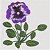 Matriz Bordado Violetas Lindas - Imagem 2