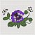 Matriz Bordado Violetas Lindas - Imagem 3