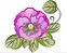 Matriz Bordado Violetas Rippled - Imagem 3
