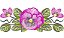 Matriz Bordado Violetas Rippled - Imagem 9