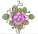 Matriz Bordado Violetas Rippled - Imagem 4