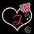 Matriz Bordado Alfabeto Aplique Coração Com Rosas - Imagem 9
