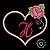 Matriz Bordado Alfabeto Aplique Coração Com Rosas - Imagem 8