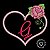 Matriz Bordado Alfabeto Aplique Coração Com Rosas - Imagem 7