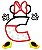 Matriz Bordado Alfabeto Aplique Minnie - Imagem 3