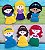 Matriz Bordado Dedoche Princesas - Imagem 1