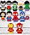 Matriz Bordado Dedoches Super Heróis - Imagem 1