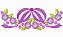Matriz Bordado Enxoval Flores Encantadas - Imagem 2
