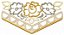Matriz Bordado Enxoval Rechilieu Floral - Imagem 4