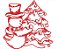 Matriz Bordado Redwork Natal - Imagem 5