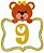 Matriz Bordado Mesversário Linda Ursinha Na Moldura - Imagem 9